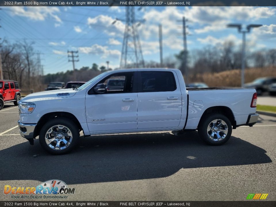 2022 Ram 1500 Big Horn Crew Cab 4x4 Bright White / Black Photo #3