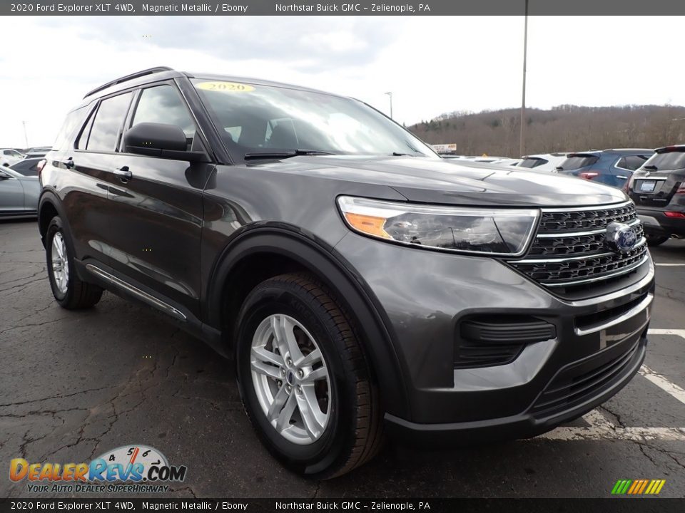 2020 Ford Explorer XLT 4WD Magnetic Metallic / Ebony Photo #4