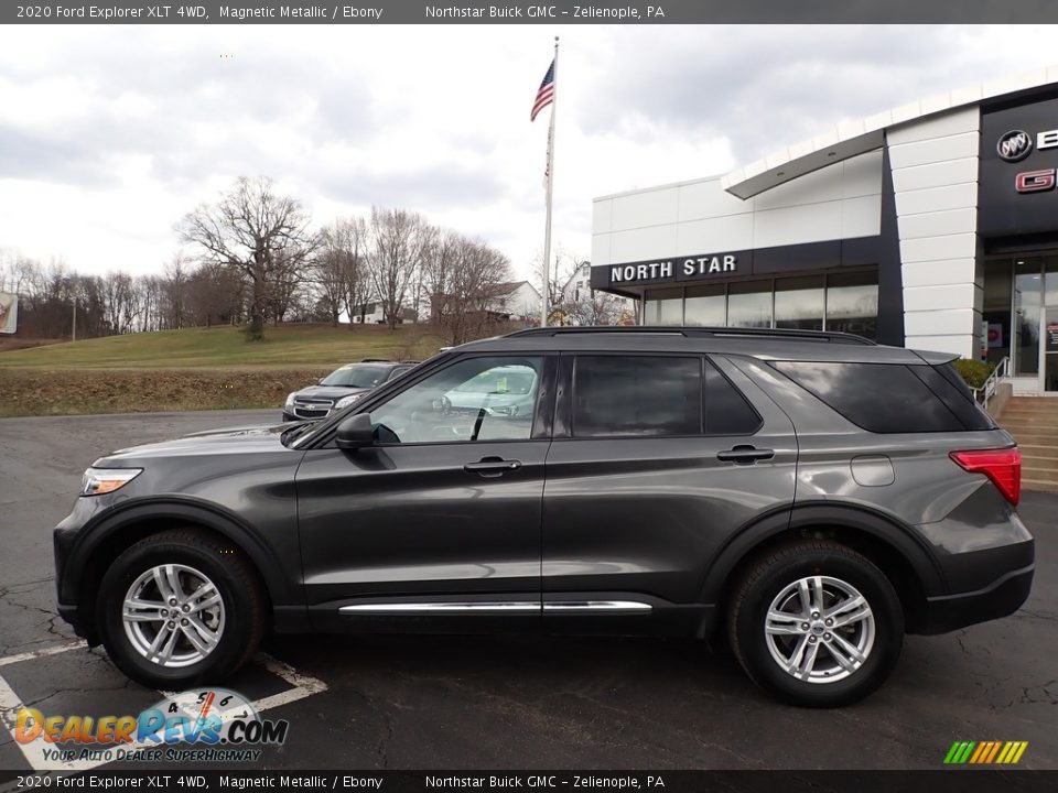 2020 Ford Explorer XLT 4WD Magnetic Metallic / Ebony Photo #14