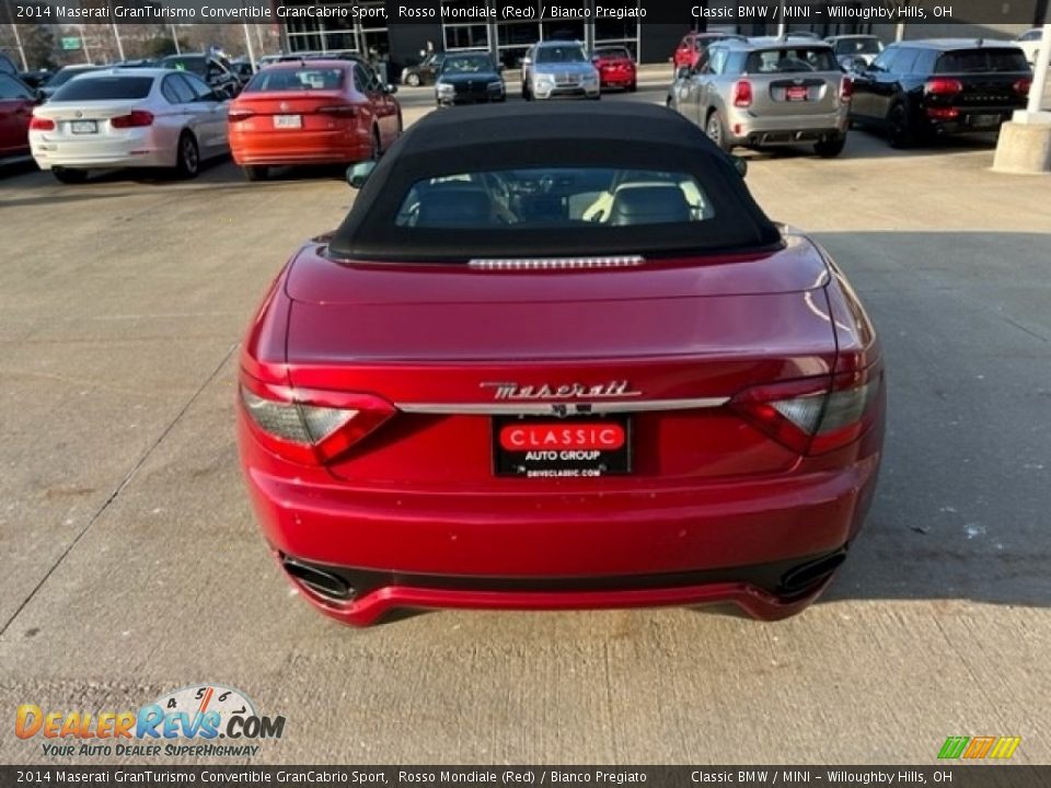 2014 Maserati GranTurismo Convertible GranCabrio Sport Rosso Mondiale (Red) / Bianco Pregiato Photo #15