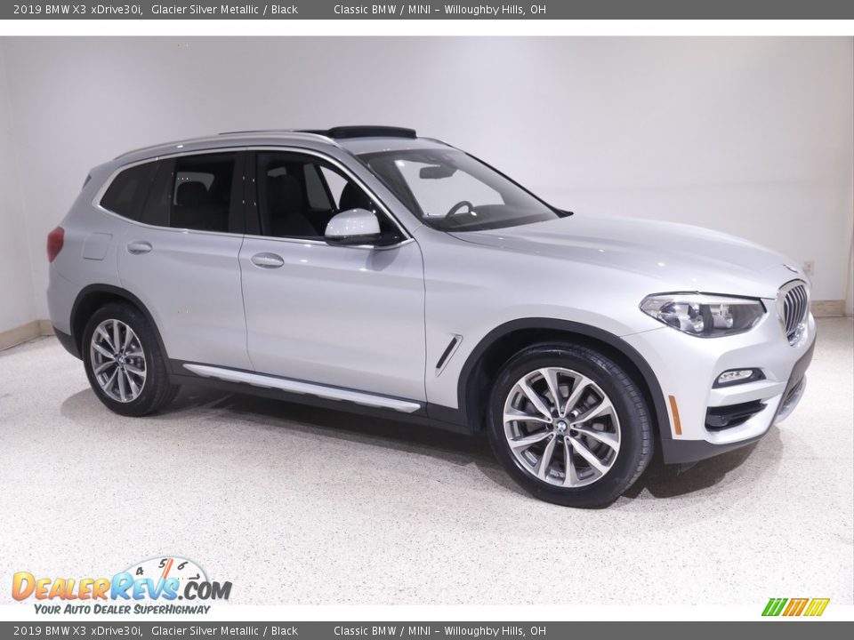 2019 BMW X3 xDrive30i Glacier Silver Metallic / Black Photo #1