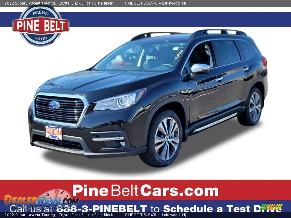 2022 Subaru Ascent Touring Crystal Black Silica / Slate Black Photo #1
