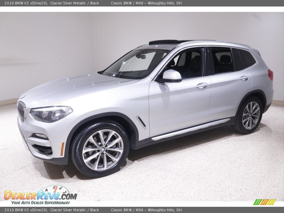 2019 BMW X3 xDrive30i Glacier Silver Metallic / Black Photo #3