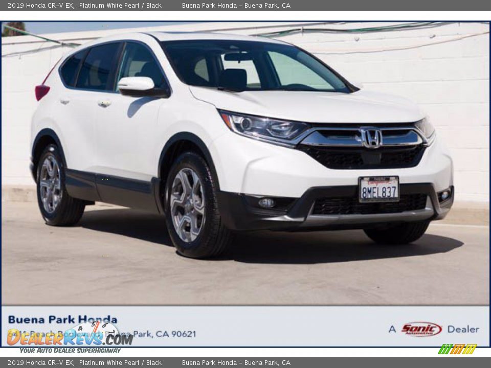 2019 Honda CR-V EX Platinum White Pearl / Black Photo #1