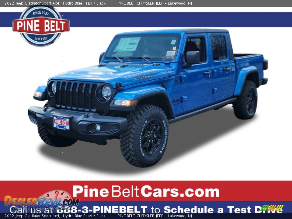 2022 Jeep Gladiator Sport 4x4 Hydro Blue Pearl / Black Photo #1