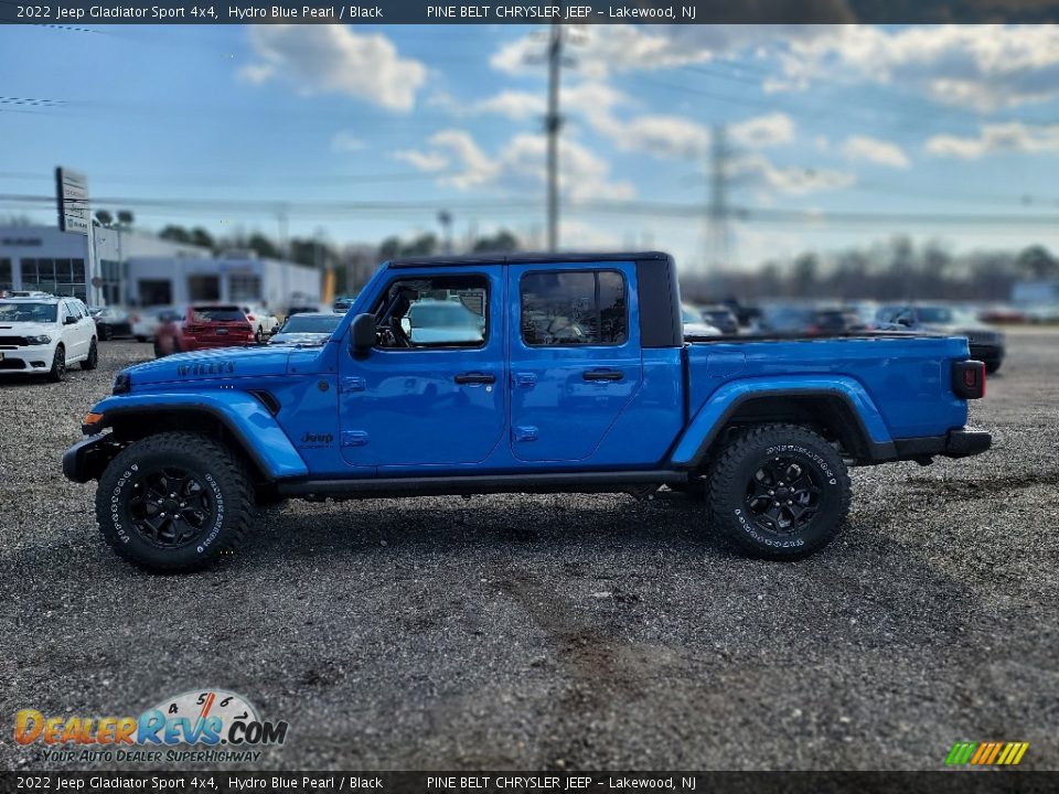 2022 Jeep Gladiator Sport 4x4 Hydro Blue Pearl / Black Photo #3