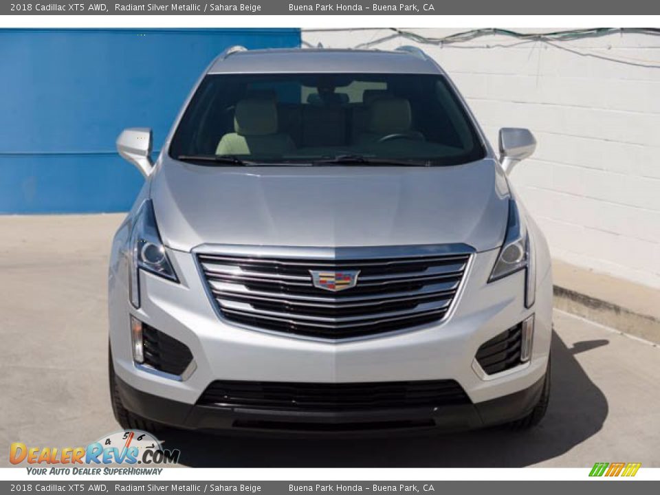 2018 Cadillac XT5 AWD Radiant Silver Metallic / Sahara Beige Photo #7