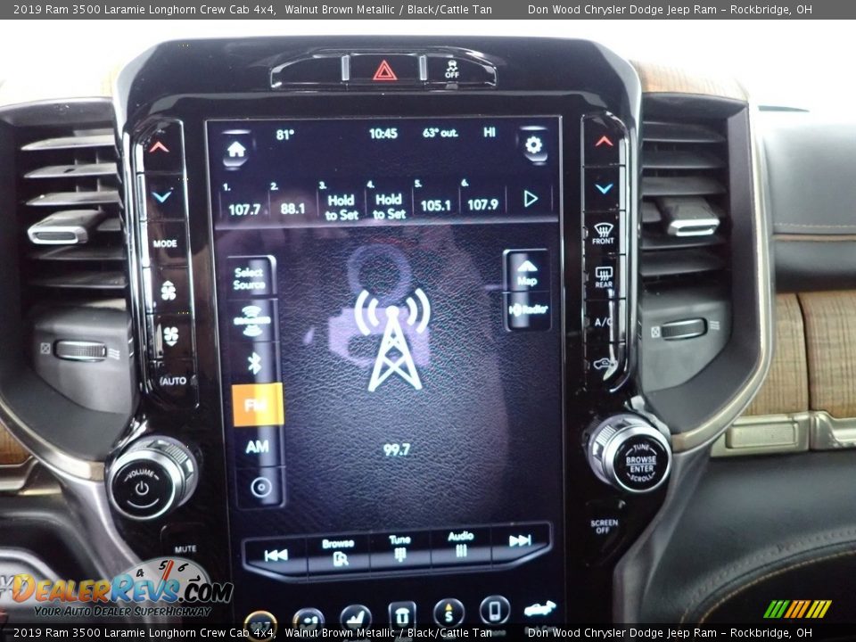 2019 Ram 3500 Laramie Longhorn Crew Cab 4x4 Walnut Brown Metallic / Black/Cattle Tan Photo #2