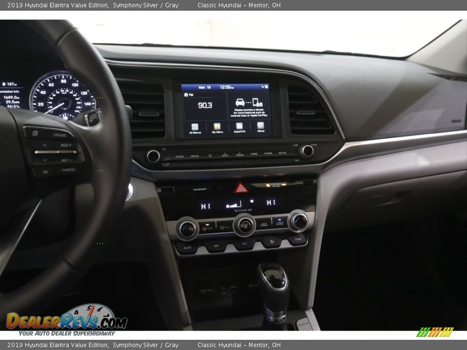 2019 Hyundai Elantra Value Edition Symphony Silver / Gray Photo #9