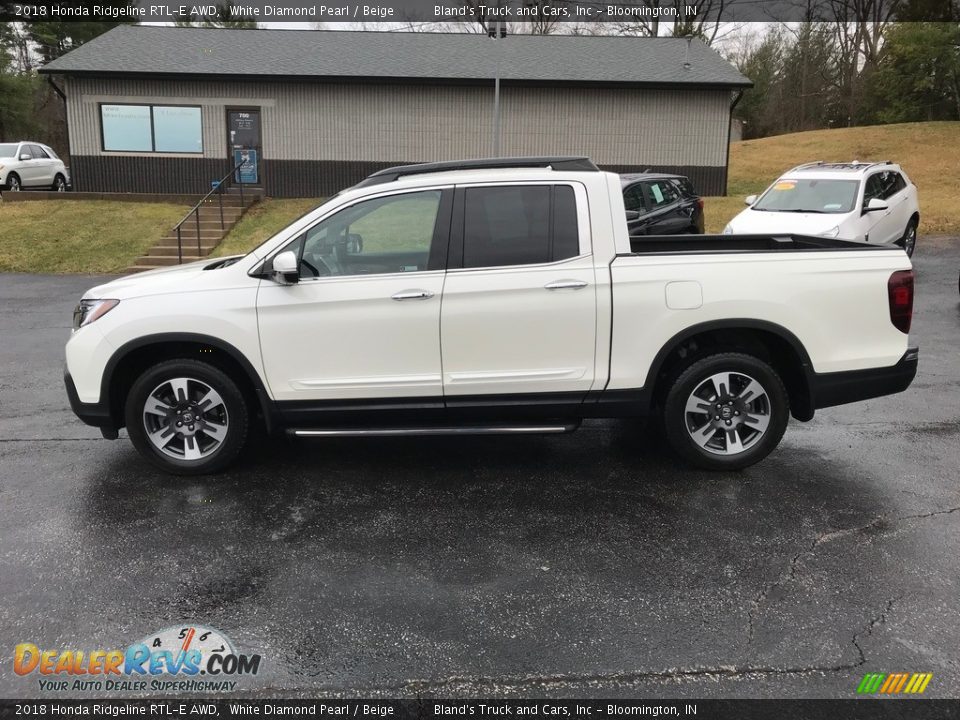 2018 Honda Ridgeline RTL-E AWD White Diamond Pearl / Beige Photo #1