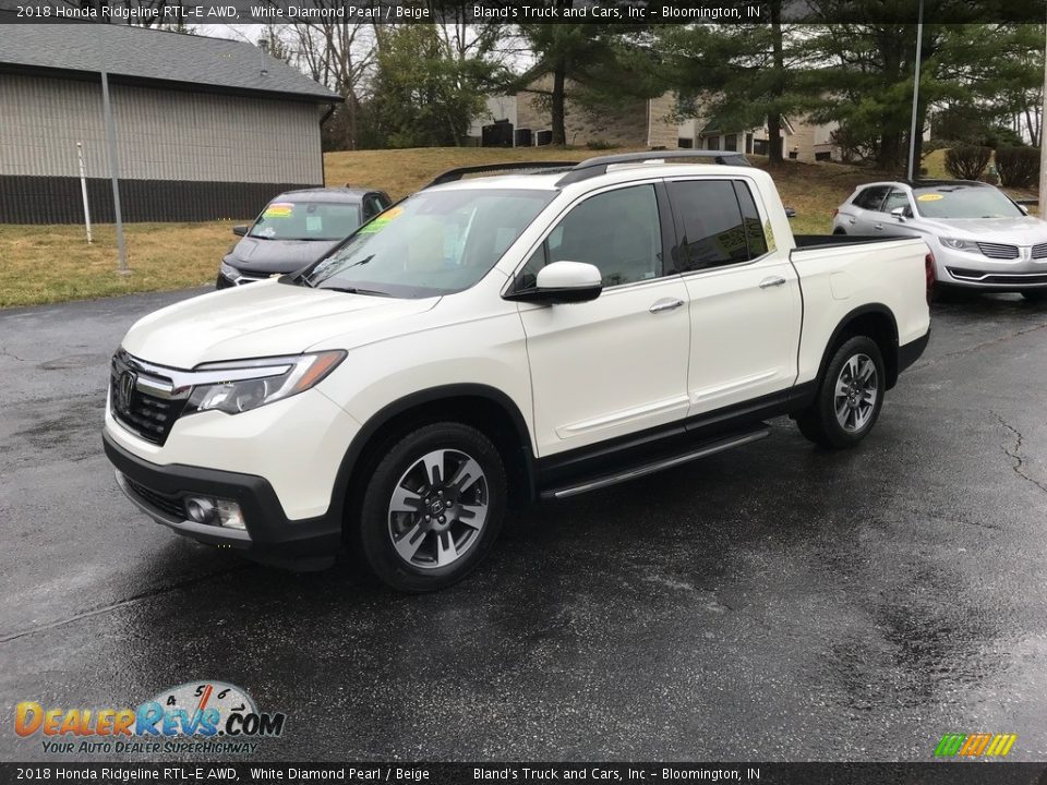 2018 Honda Ridgeline RTL-E AWD White Diamond Pearl / Beige Photo #2