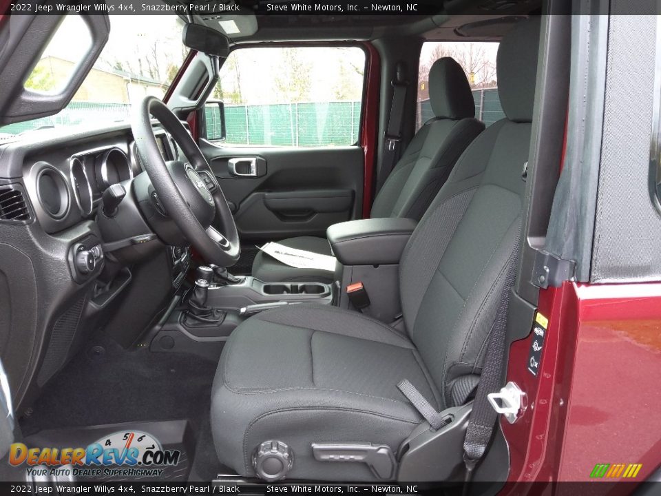 Front Seat of 2022 Jeep Wrangler Willys 4x4 Photo #10