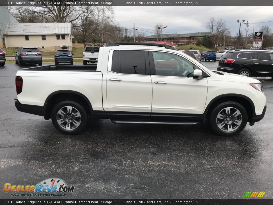 2018 Honda Ridgeline RTL-E AWD White Diamond Pearl / Beige Photo #5