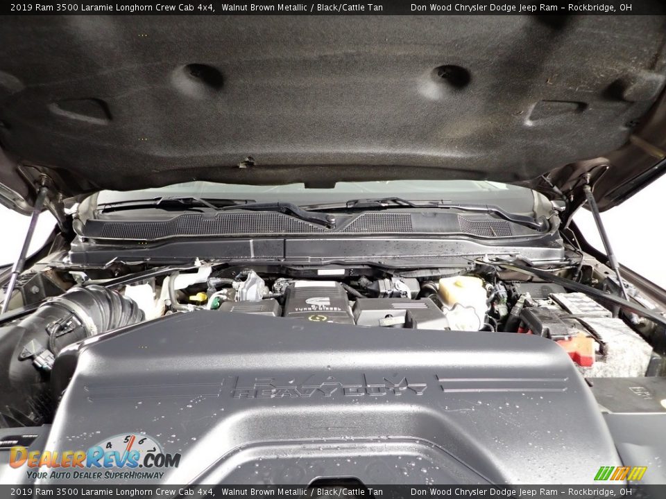 2019 Ram 3500 Laramie Longhorn Crew Cab 4x4 Walnut Brown Metallic / Black/Cattle Tan Photo #11