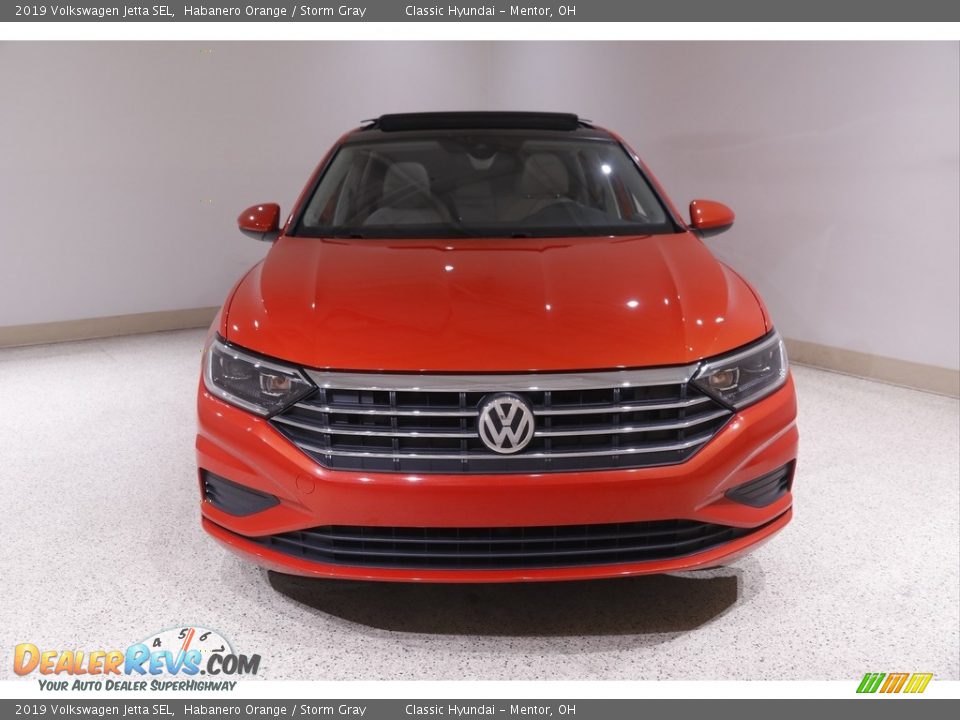 2019 Volkswagen Jetta SEL Habanero Orange / Storm Gray Photo #2
