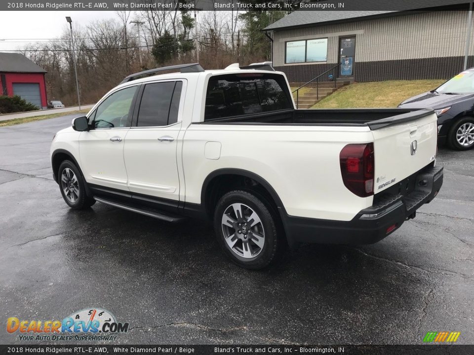 2018 Honda Ridgeline RTL-E AWD White Diamond Pearl / Beige Photo #11