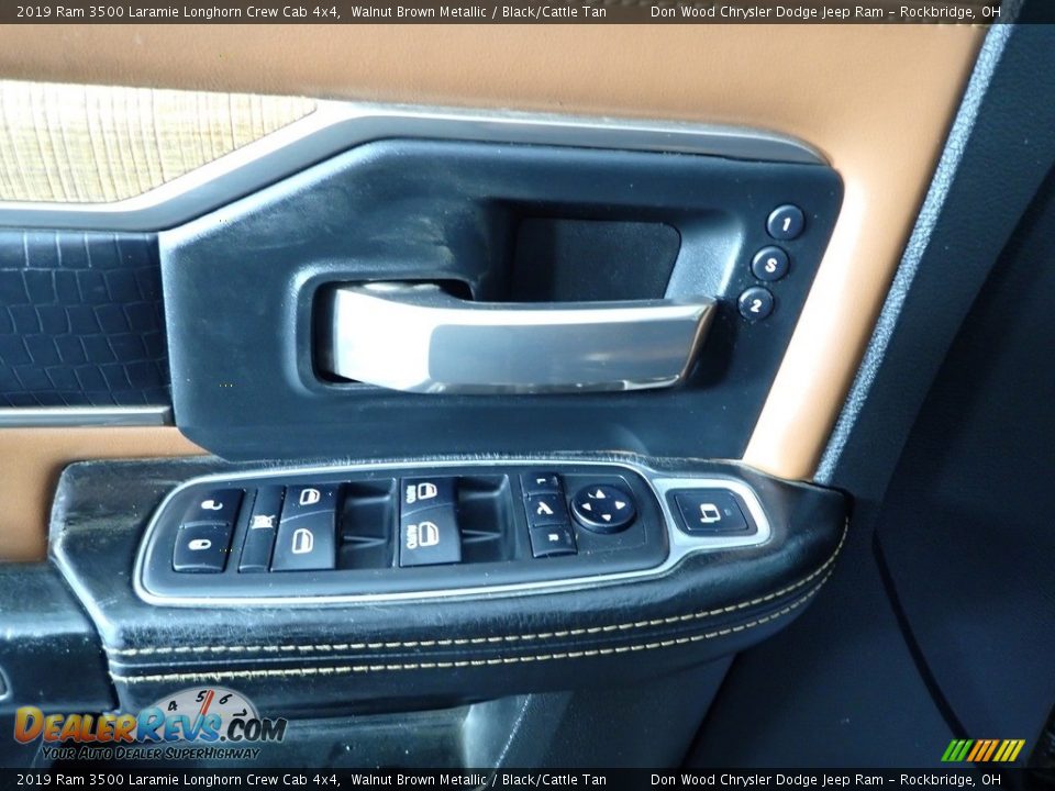 2019 Ram 3500 Laramie Longhorn Crew Cab 4x4 Walnut Brown Metallic / Black/Cattle Tan Photo #18