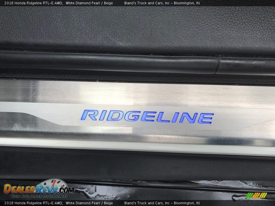 2018 Honda Ridgeline RTL-E AWD White Diamond Pearl / Beige Photo #12