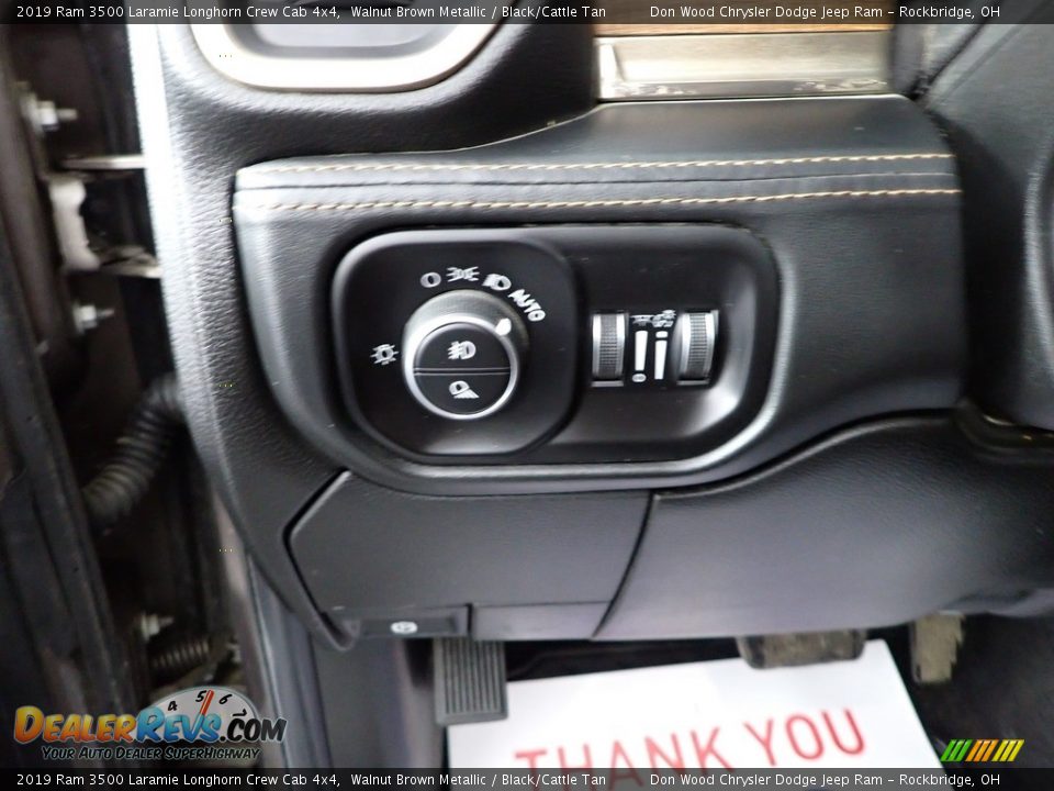 2019 Ram 3500 Laramie Longhorn Crew Cab 4x4 Walnut Brown Metallic / Black/Cattle Tan Photo #21