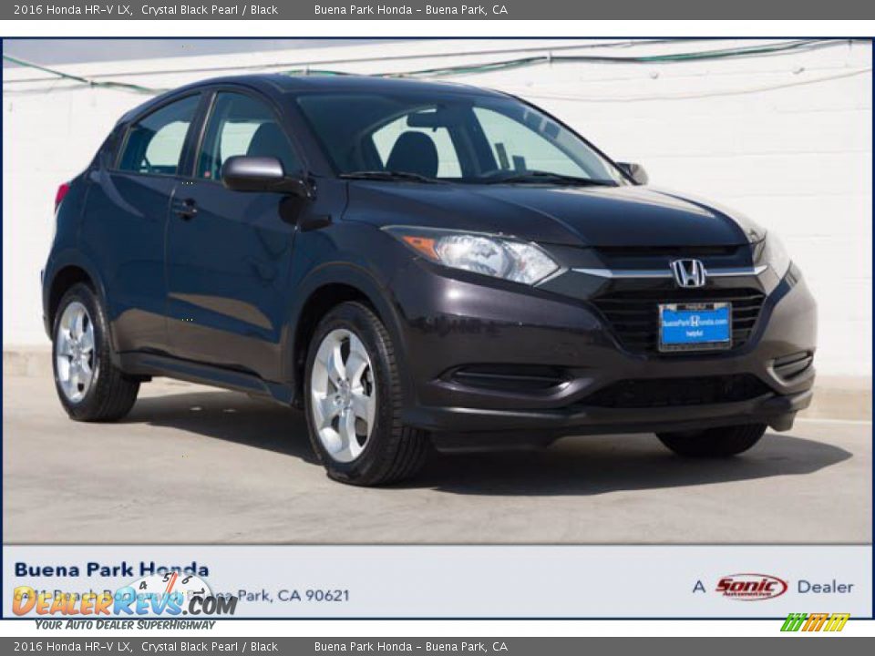 2016 Honda HR-V LX Crystal Black Pearl / Black Photo #1