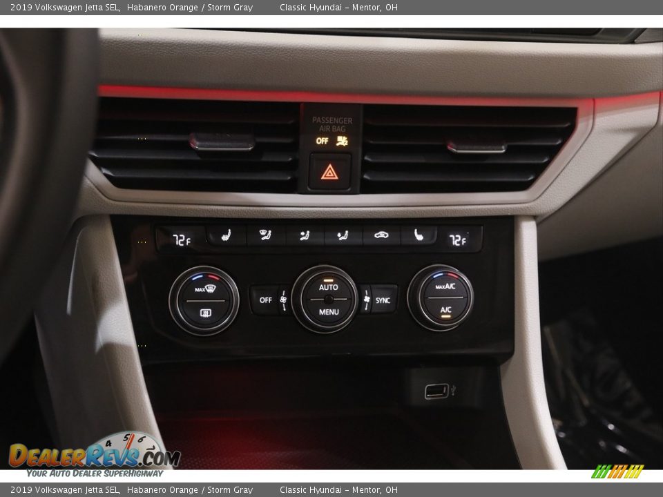 2019 Volkswagen Jetta SEL Habanero Orange / Storm Gray Photo #13