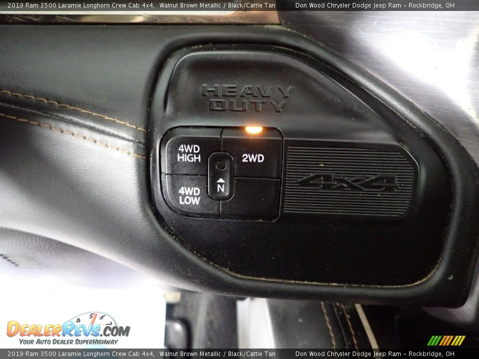 2019 Ram 3500 Laramie Longhorn Crew Cab 4x4 Walnut Brown Metallic / Black/Cattle Tan Photo #25