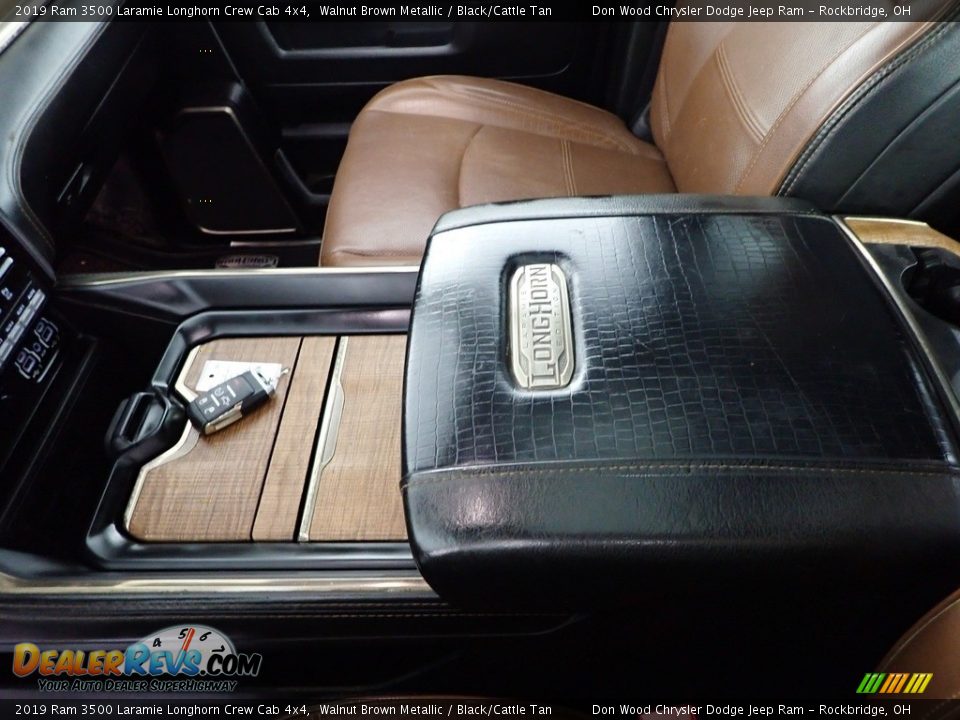 2019 Ram 3500 Laramie Longhorn Crew Cab 4x4 Walnut Brown Metallic / Black/Cattle Tan Photo #27