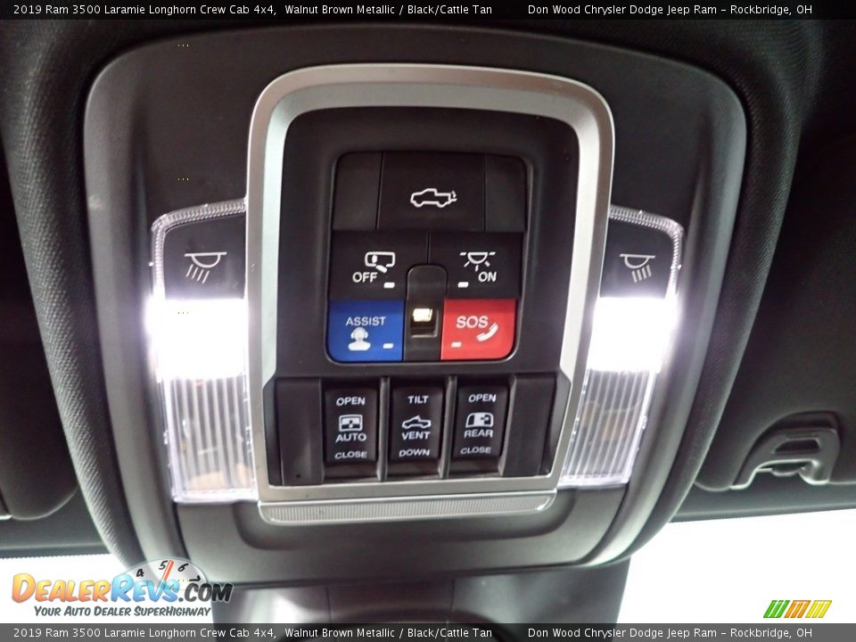 2019 Ram 3500 Laramie Longhorn Crew Cab 4x4 Walnut Brown Metallic / Black/Cattle Tan Photo #29