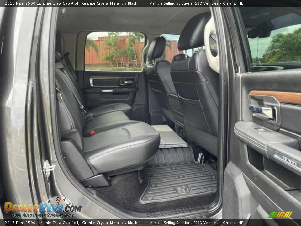 Rear Seat of 2016 Ram 2500 Laramie Crew Cab 4x4 Photo #3