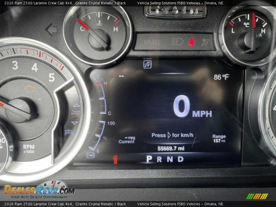 2016 Ram 2500 Laramie Crew Cab 4x4 Gauges Photo #4