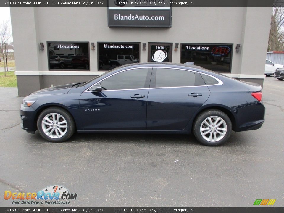 2018 Chevrolet Malibu LT Blue Velvet Metallic / Jet Black Photo #1
