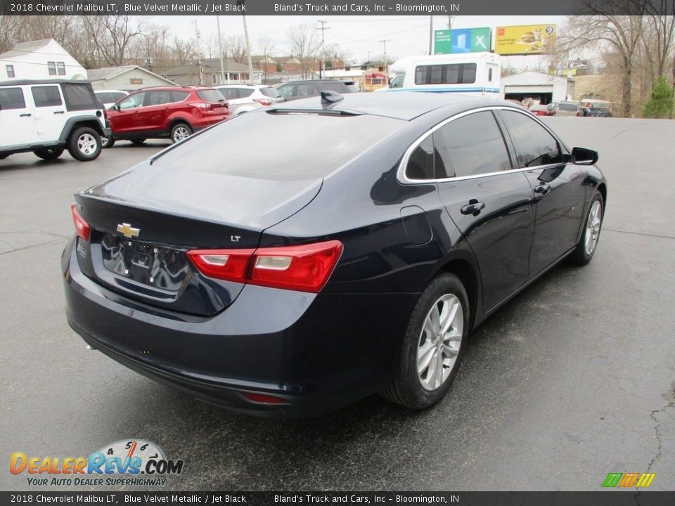 2018 Chevrolet Malibu LT Blue Velvet Metallic / Jet Black Photo #4