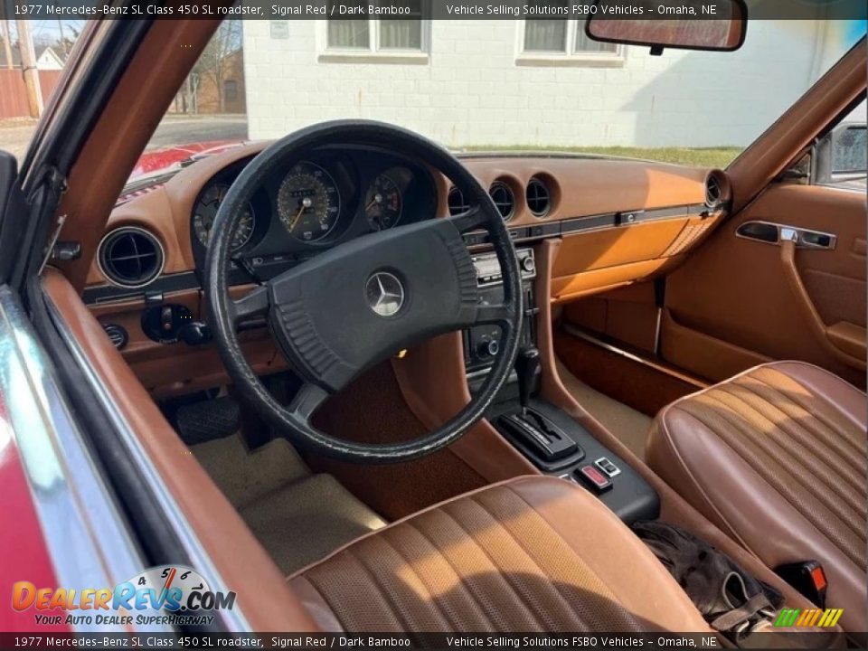 Dark Bamboo Interior - 1977 Mercedes-Benz SL Class 450 SL roadster Photo #4