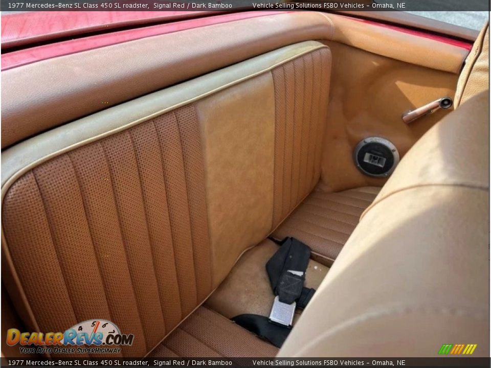 Rear Seat of 1977 Mercedes-Benz SL Class 450 SL roadster Photo #5