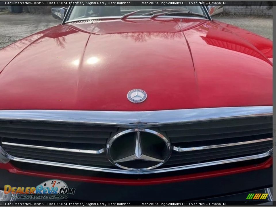 1977 Mercedes-Benz SL Class 450 SL roadster Signal Red / Dark Bamboo Photo #8