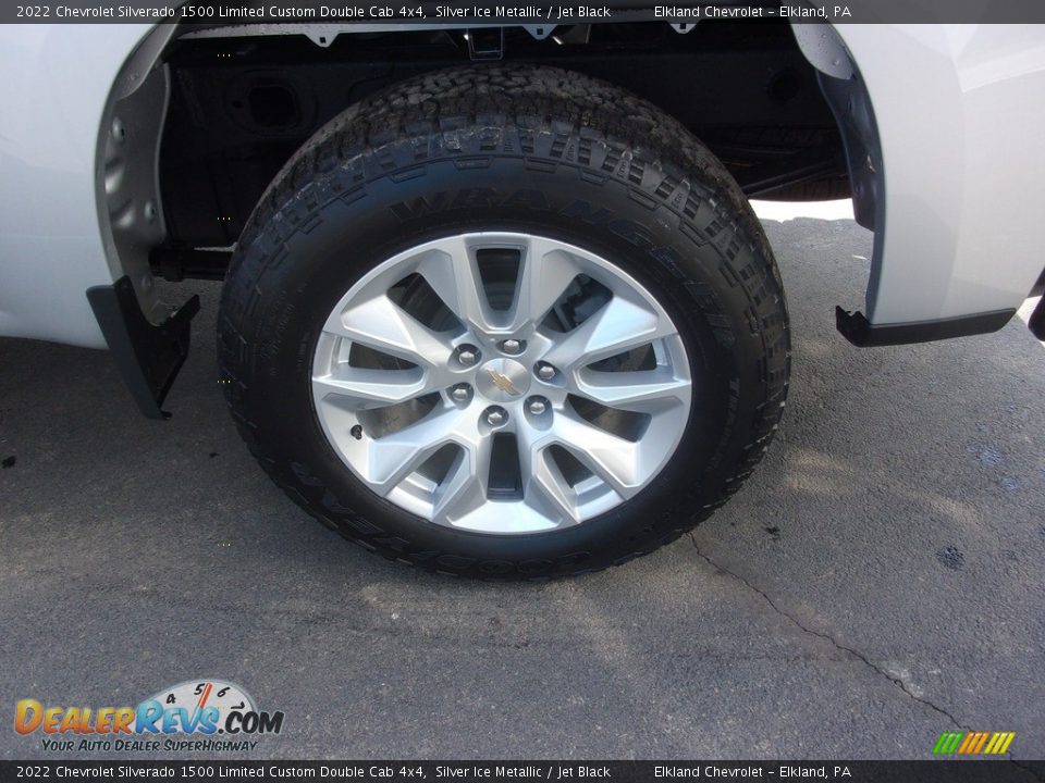 2022 Chevrolet Silverado 1500 Limited Custom Double Cab 4x4 Silver Ice Metallic / Jet Black Photo #14