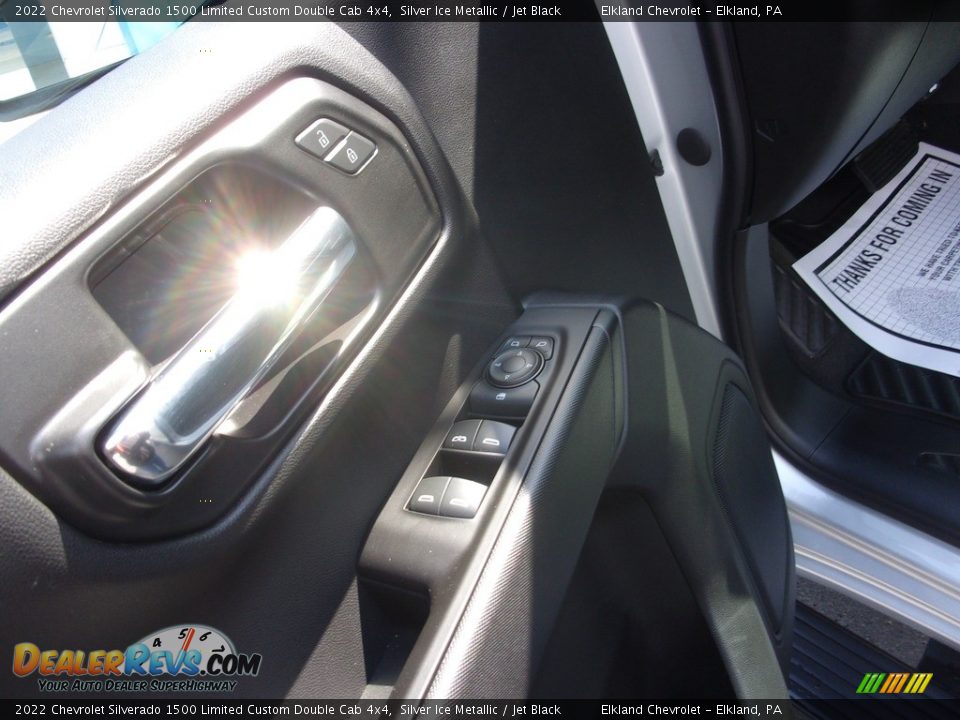 2022 Chevrolet Silverado 1500 Limited Custom Double Cab 4x4 Silver Ice Metallic / Jet Black Photo #19
