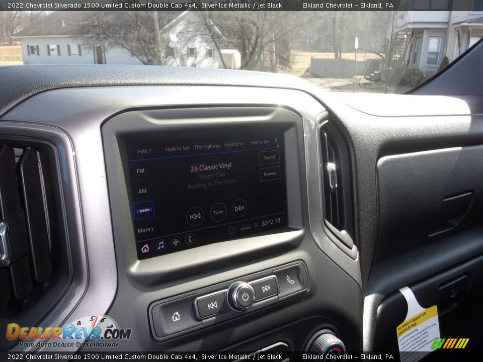 2022 Chevrolet Silverado 1500 Limited Custom Double Cab 4x4 Silver Ice Metallic / Jet Black Photo #30
