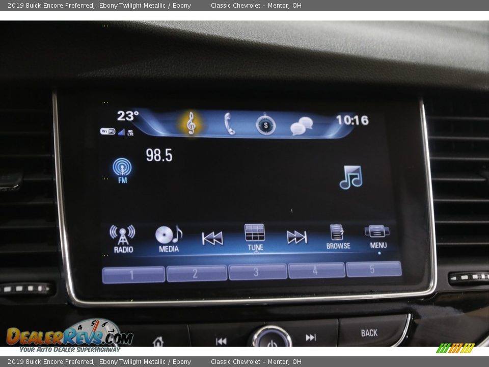 2019 Buick Encore Preferred Ebony Twilight Metallic / Ebony Photo #10