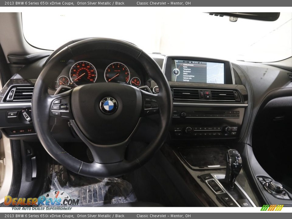 2013 BMW 6 Series 650i xDrive Coupe Orion Silver Metallic / Black Photo #6