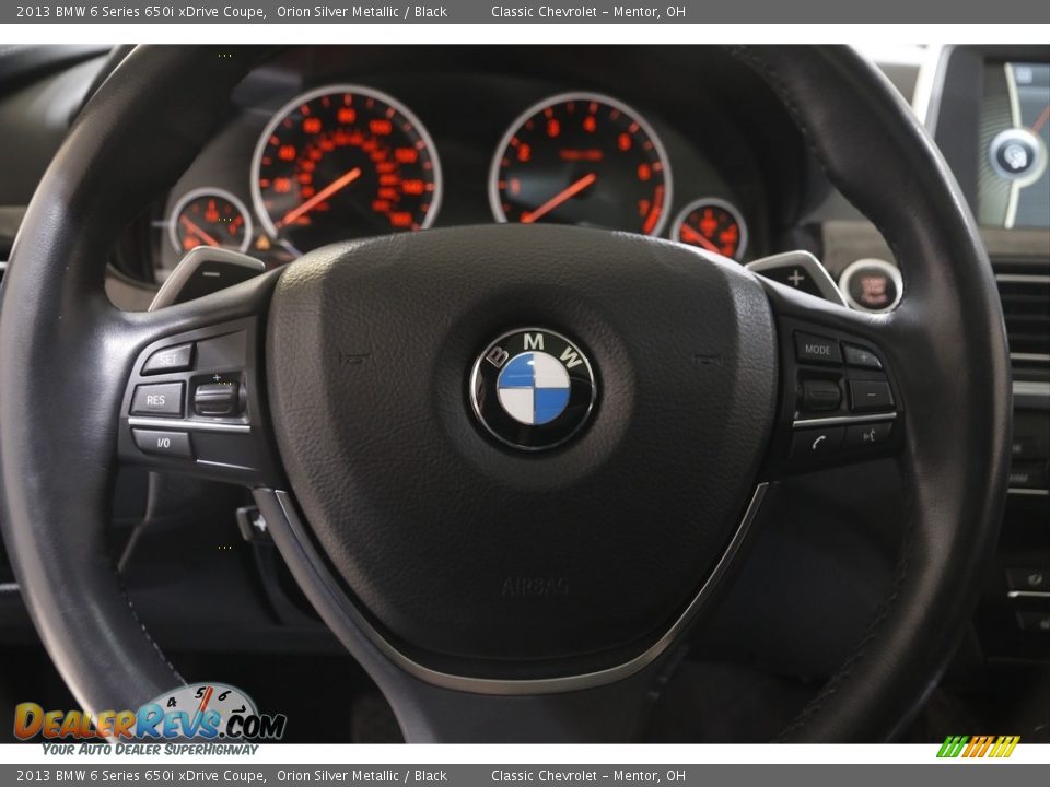 2013 BMW 6 Series 650i xDrive Coupe Steering Wheel Photo #7