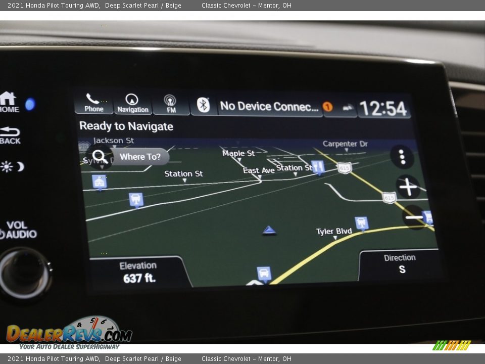 Navigation of 2021 Honda Pilot Touring AWD Photo #10