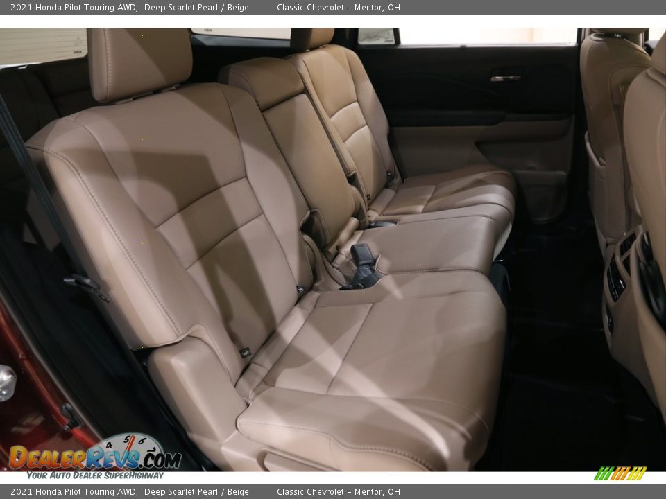 2021 Honda Pilot Touring AWD Deep Scarlet Pearl / Beige Photo #16