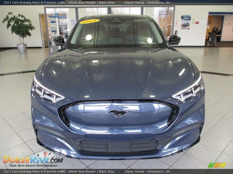 Infinite Blue Metallic 2021 Ford Mustang Mach-E Premium eAWD Photo #2