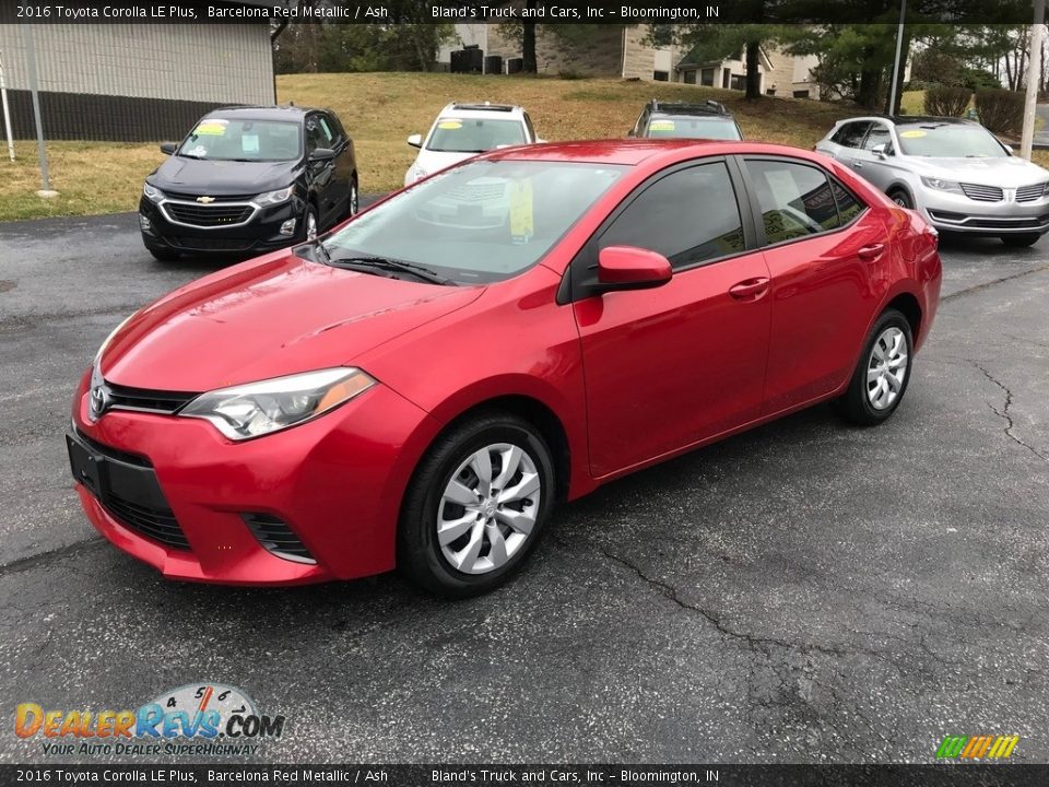 2016 Toyota Corolla LE Plus Barcelona Red Metallic / Ash Photo #2