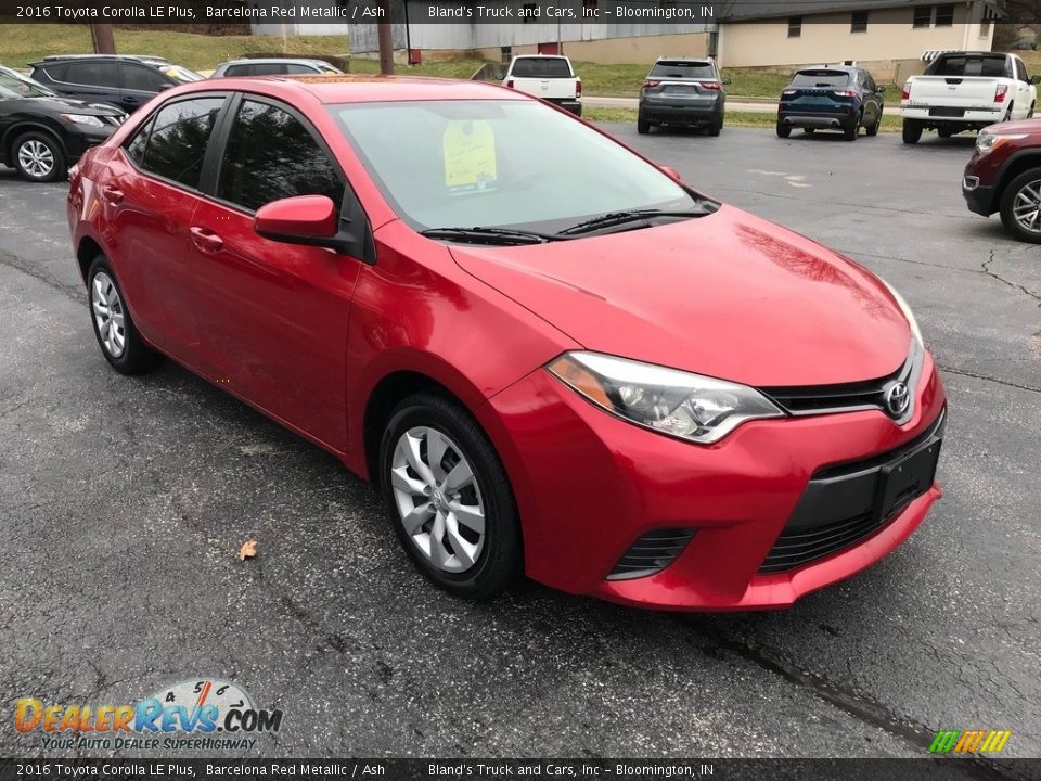 2016 Toyota Corolla LE Plus Barcelona Red Metallic / Ash Photo #4