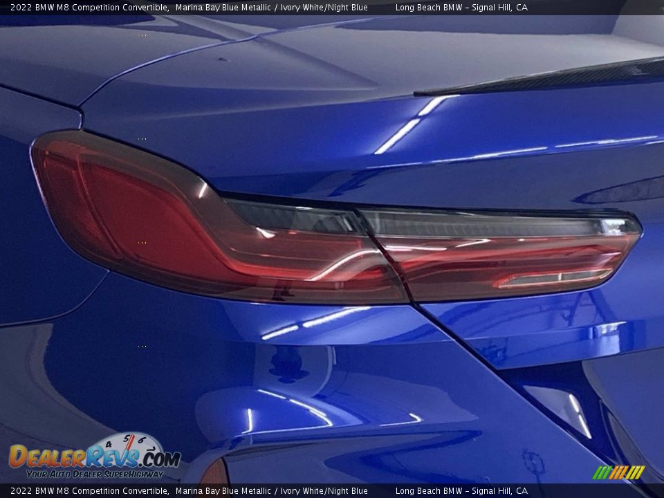 2022 BMW M8 Competition Convertible Marina Bay Blue Metallic / Ivory White/Night Blue Photo #6