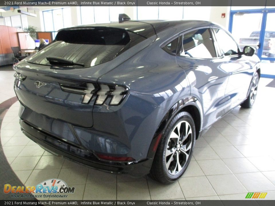 Infinite Blue Metallic 2021 Ford Mustang Mach-E Premium eAWD Photo #8