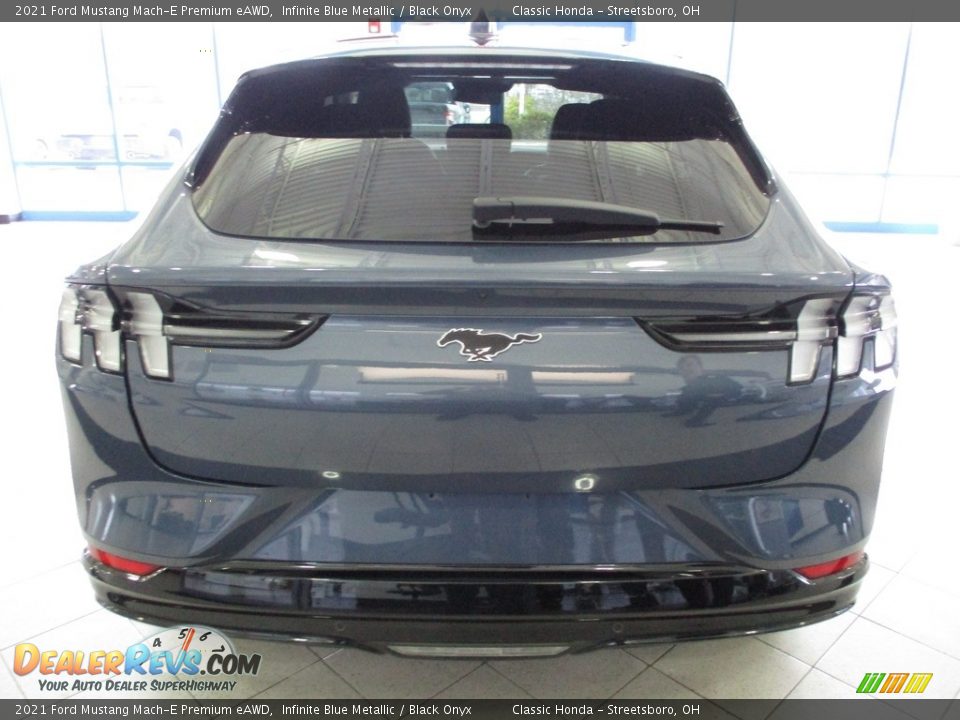 2021 Ford Mustang Mach-E Premium eAWD Infinite Blue Metallic / Black Onyx Photo #9
