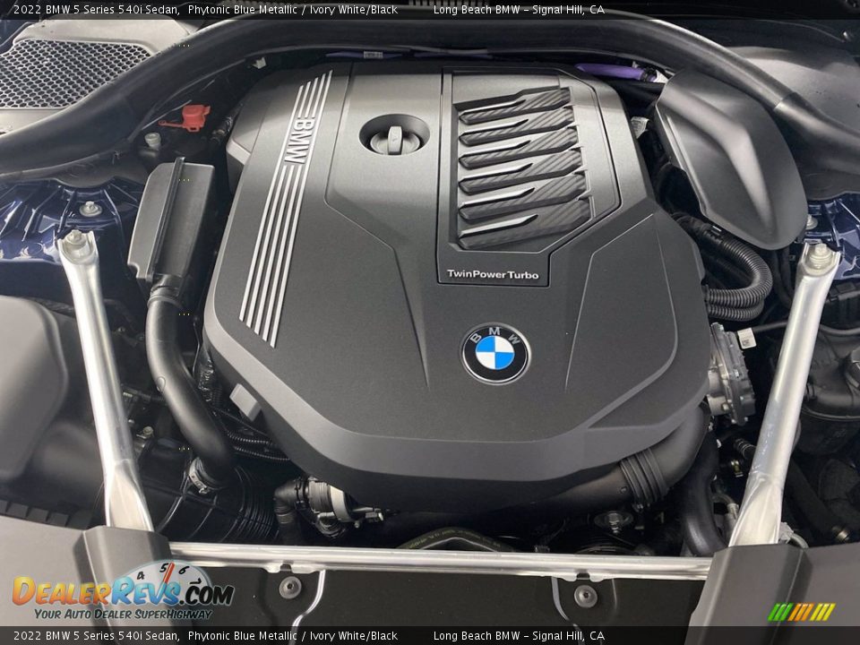 2022 BMW 5 Series 540i Sedan 3.0 Liter DI TwinPower Turbocharged DOHC 24-Valve VVT Inline 6 Cylinder Engine Photo #9